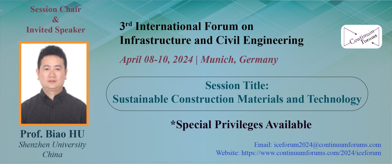 ICEFORUM2024 Infrastructure and Civil Engineering Forum 2024 3rd